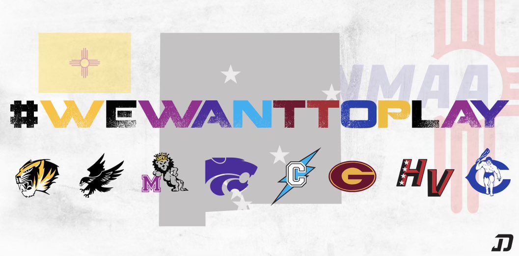 #WeWantToPlay <a href="/GovMLG/">Governor Michelle Lujan Grisham</a> 
I bet there’s more
<a href="/JDDesigns1/">JD Graphics</a>