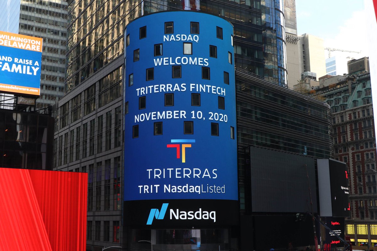 NasdaqExchange's tweet photo. Welcome to the @Nasdaq family, @Triterras! 🎉

Trading under $TRIT, Triterras is a leading fintech company focused on trade finance. Using its @KratosPlatform, Tritteras enables commodity traders to trade and source capital from lenders directly online. #NasdaqListed https://t.co/GlhUrws89t