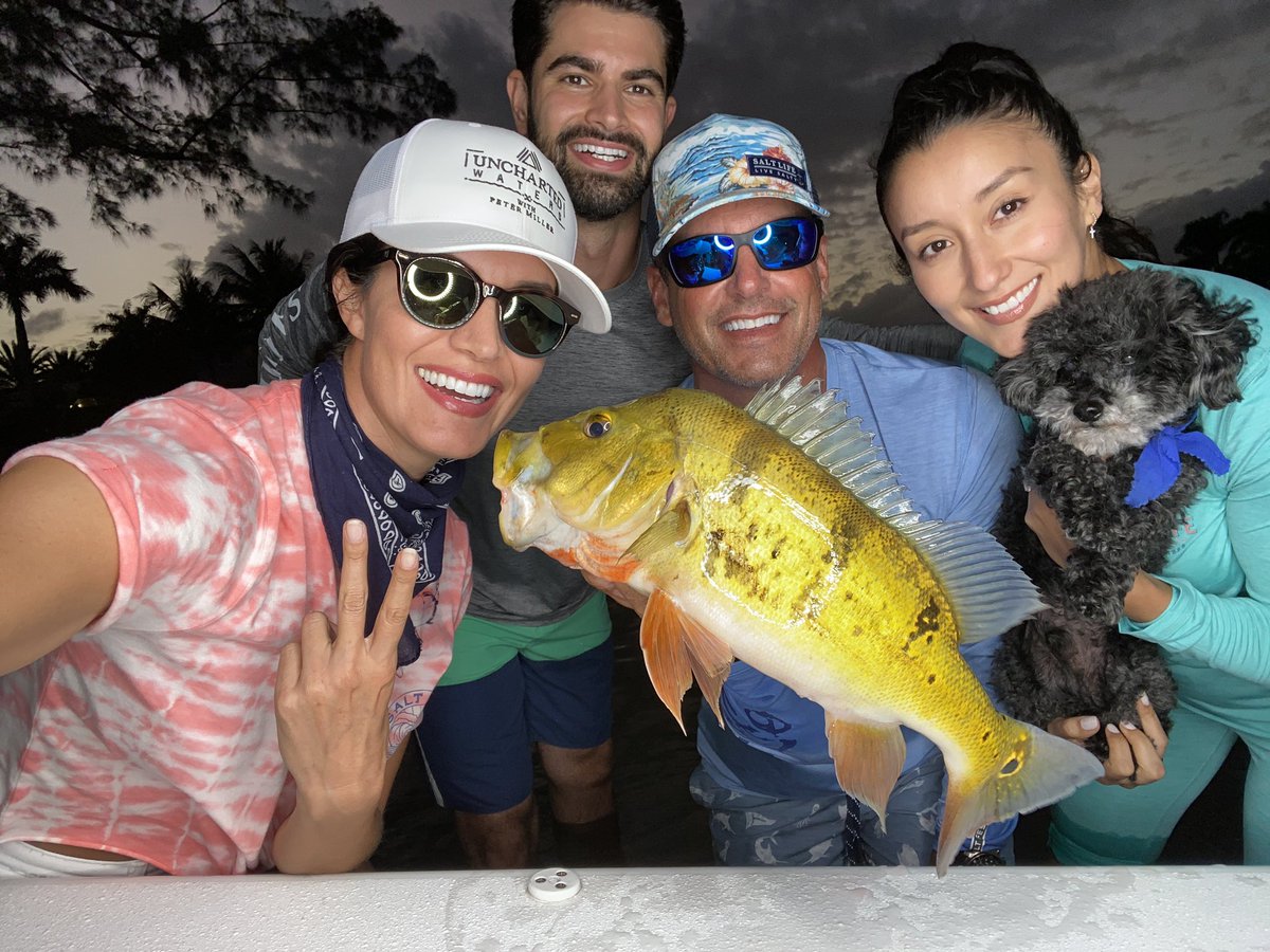 UnchartedWtrsTV's tweet photo. Peacock bass fishing with the #fam and of course the main man #bolo on his 14th birthday! He’s almost 💯😱 @RealSaltLife @MercuryMarine @BassProShops @CitizenWatchUS @YETICoolers @LivingstonLures @GoldenBoatLifts @fishing_chaos #fishing https://t.co/cqg3Vko6Fe