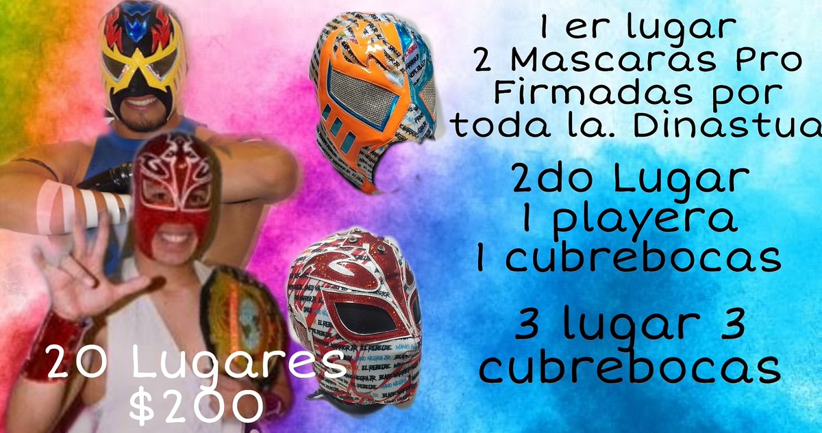 🤯RIFA RIFA RIFA 🤯
😱TE PUEDES LLEVAR 2 MÁSCARAS 😱
12 NÚMEROS DISPONIBLES AUN