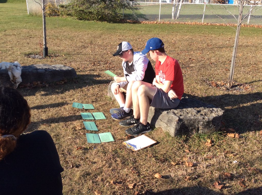 Miss_Taylor12's tweet photo. @MikeBibby17 brought the outdoor field trip to us! We had a great afternoon of applying our knowledge of ecosystems to games and hands on activities 🌿🐿🐞 @HNM_Marysville https://t.co/dTPU8UoD8P