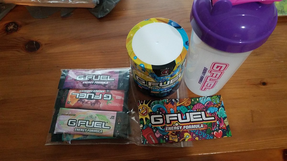 harmon6215's tweet photo. @aDrive_tK @GFuelEnergy Look what came in the mail today, can't wait to try it https://t.co/FOHKMbS64e