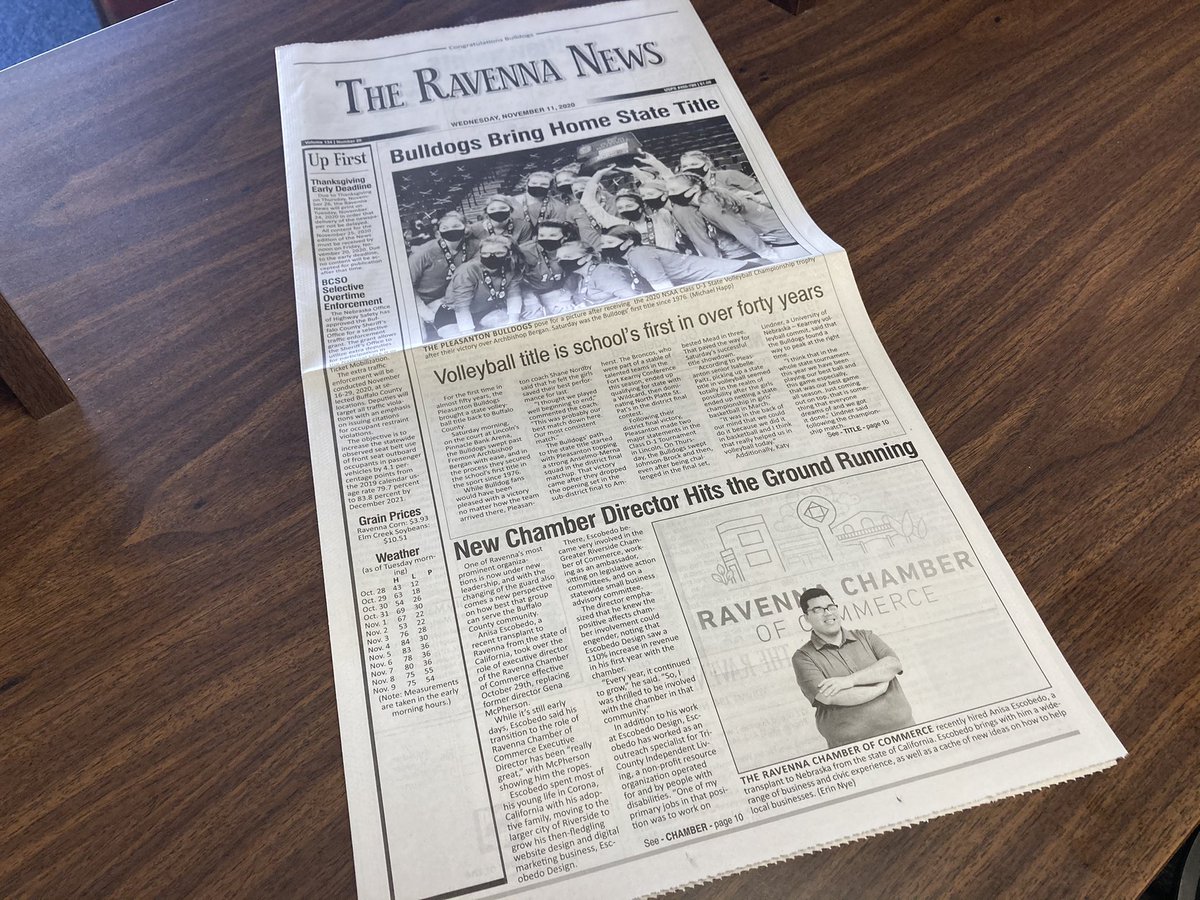RavennaCOC's tweet photo. “New Chamber Director Hits The Ground Running” Anisa Escobedo the new Chamber Director was featured on The Ravenna News.
—-
#RavennaNews #RavennaNE #RavennaChamber #NewChamberDirector https://t.co/gtzNtoYVD4