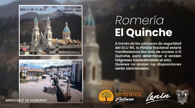 Inten_Pichincha's tweet photo. Por la salud de sus feligreses, las puertas de la Iglesia de El Quinche estarán cerradas.
✝ Este año, debido a la pandemia del #Covid19, las celebraciones religiosas serán en modalidad virtual, por radio y televisión. #RomeríaElQuinche #YoMeCuido https://t.co/zvCXAfuboJ