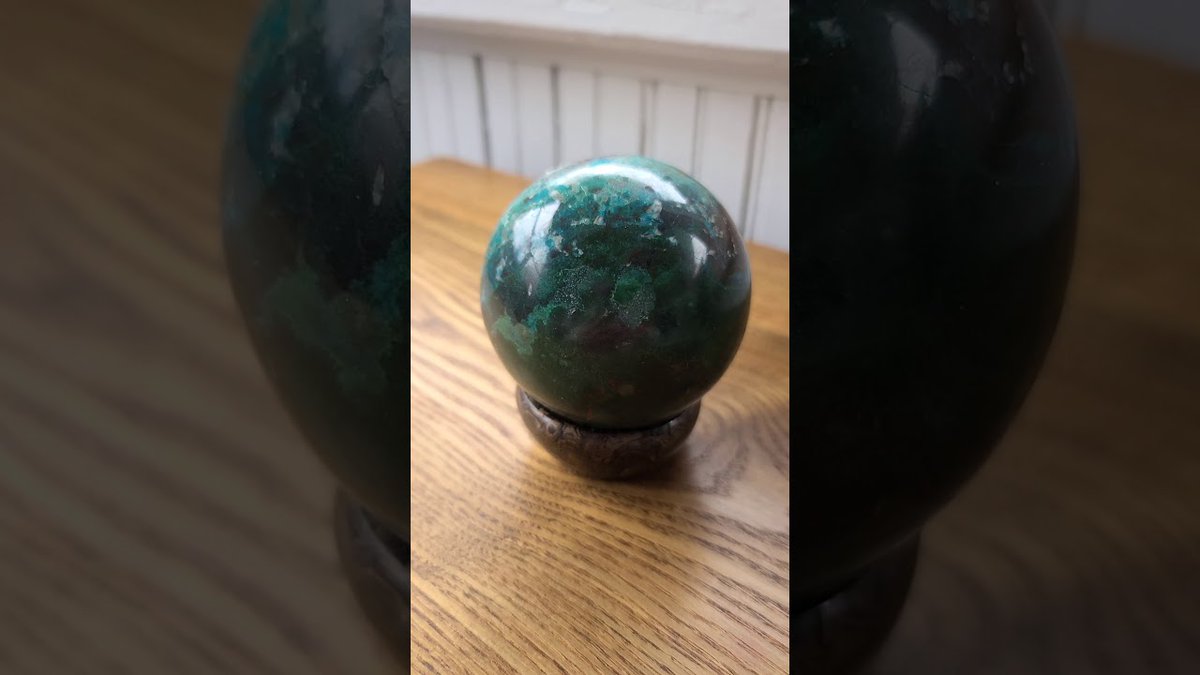 DMCConnected's tweet photo. Check out our "Get Connected at Home" Sweepstakes at https://t.co/SnNfatZmy0 that starts today! The winner will receive this beautiful chrysocolla sphere🔮 with stand! Announcement video at https://t.co/kjm0X1HyaW. #GetConnectedAtHomeSweepstakes https://t.co/1PzxMnRipS