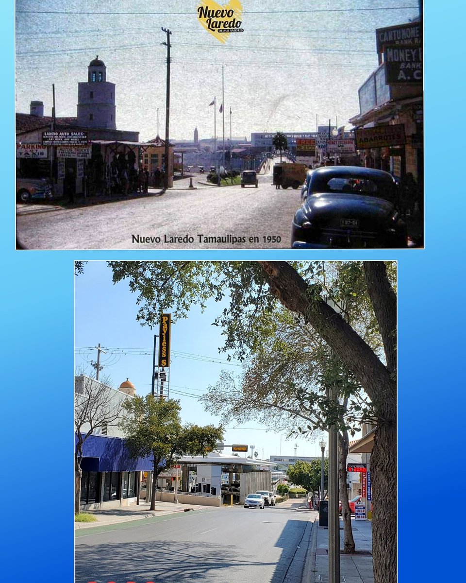 AngelowPromo's tweet photo. Solo 70 años de diferencia entre estas 2 fotografías.
Crédito foto 1950 : #NuevoLaredodemisAmores
#HolaLaredo #Angelow #DeLaredo #nuevolaredo #vintage https://t.co/br1DYIqDVz