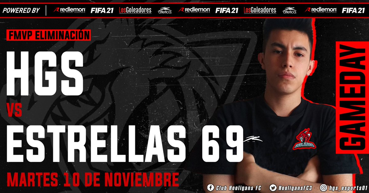 HooligansFC3's tweet photo. 🚨 𝘿𝙄𝘼 𝘿𝙀 𝙋𝘼𝙍𝙏𝙄𝘿𝙊 🚨

🆚 @Estrellas_69
⏰ 22:30 PM 🇲🇽
🏆 FASE DE ELIMINACIÓN @VPN_MEXICO

🖥️ | 𝙀𝙉 𝙑𝙄𝙑𝙊 𝘼𝙌𝙐𝙄: https://t.co/jYSTuss1MF

#ProClubs | #Xbox | #eSports | @_LosGoleadores_  | @atletica_mx https://t.co/PLYtBSAbum