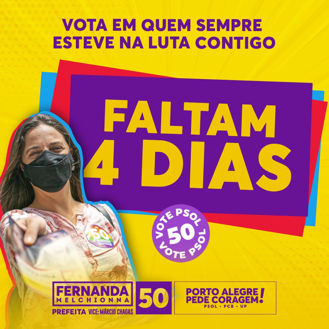 fernandapsol's tweet photo. Agora é hora de nos mobilizarmos para reta final! Cola teu adesivo no peito, indica o voto no 50, ajuda a fortalecer a nossa bancada no legislativo! Faz uma postagem nas tuas redes sociais, envie mensagens para amigas e amigos. Cada esforço faz a diferença! #Fernanda50 https://t.co/EaZn3Iap1o