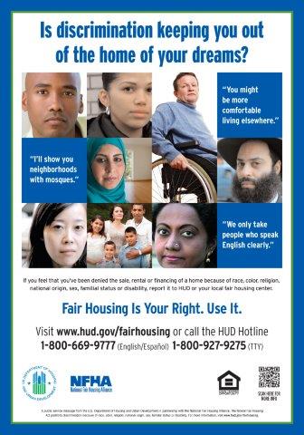 HUDgov's tweet photo. Feel like your fair housing rights were violated? Visit our website to learn more about how we can help you report housing discrimination in various languages. National Origin Housing Discrimination – YOU can prevent it! #CallHUD #FairHousing
https://t.co/aGq6VgOLXU https://t.co/hvUgZbndlL