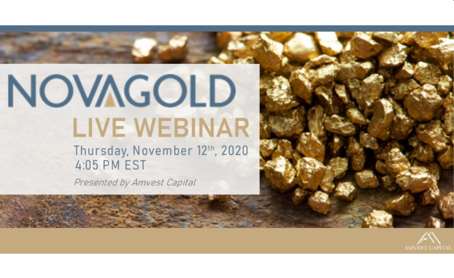 NOVAGOLD's tweet photo. Set your alarms! @NOVAGOLD CEO Greg Lang and VP, Engineering and Development, Richard Williams will be joining a Q&A session with Amvest Capital on Thursday, Nov 12th at 1:05pm PST.
Register here: https://t.co/SyghosWfOe
#tuesdaytips #miningforgold #QandA #asktheexperts $NG https://t.co/2juhPRut8b