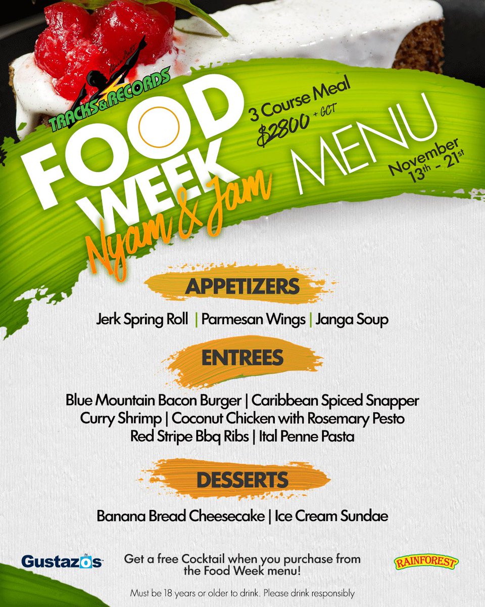 UBTandR's tweet image. GIVEAWAY TIME! ⚡️

Quote tweet this tweet and get 0 likes, 0 RTs and 0 comments by 5pm tomorrow. TWO (2) lucky persons will stand a chance to win a 3 course dinner for 2 from our Food Week Menu EACH!