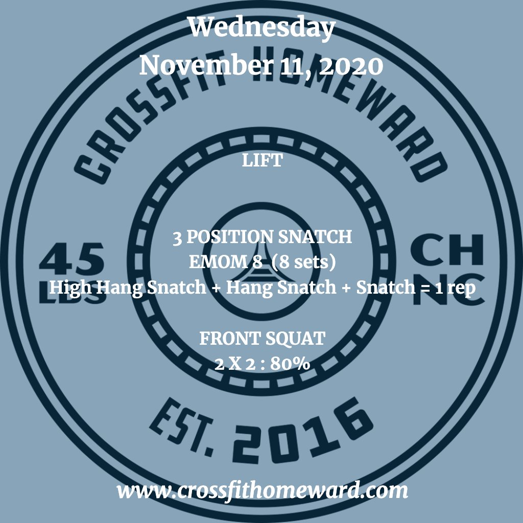 CFHomeward's tweet photo. #CrossFit #DailyWorkout #WOD #CFH #CFHomies #Community #ChapelHill #UPlaceNC https://t.co/oG7cuH2Us1