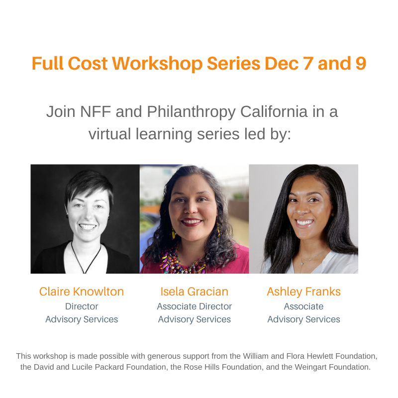 nff_news's tweet photo. Pssst, California-based #nonprofit leaders ... join NFF and Philanthropy California to advance #fullcost practices for the sector in an upcoming workshop series! Learn more at https://t.co/bTpGXMHS0l https://t.co/JO3midh1l2