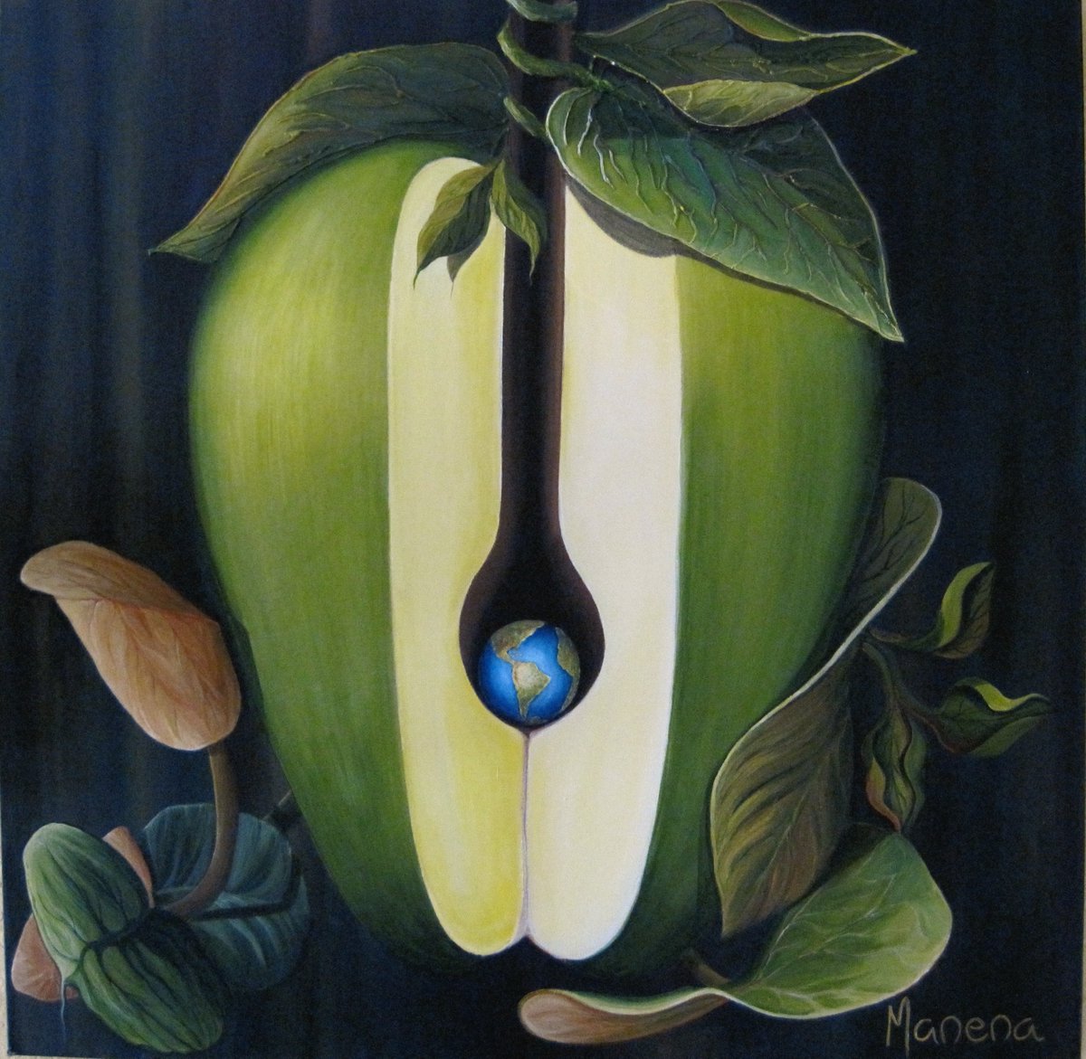 EmbajadoresArte's tweet photo. "Apple around the world"  ⁠by Manena Elvira @artbymanena 
Acrylic on canvas⁠
36”x 36” ⁠ ⁠@nature_org⁠ #Embajadoresdelarte #acrylicpainting #artforchange #natureinspired #natureart #neoabstract #naturelovers #surrealart #modernabstract #galleryart #artcollector #artcurator https://t.co/S5tIY2TE9n