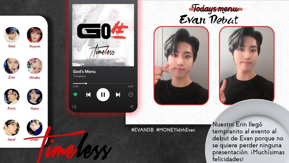 KDZTIMELESS's tweet photo. 🍜 · 𝐬𝐭𝐞𝐩 𝐨𝐮𝐭 ⿻__,, (𝓦.)𝒆 ᥲre 𝗧𝗜𝗠𝗘𝕃𝔼𝕊𝕊 ⋆ @n.ǝw ！［ ##𝖊𝖛𝖊𝖓𝖙 ］ ꗃ  #EVANDB + #MONEYWithEvan 𓂅

Nuestro Erin llegó tempranito al evento del debut de Evan porque no se quiere perder ninguna presentación. ¡Muchisimas felicidades! https://t.co/olhtMGIMHI