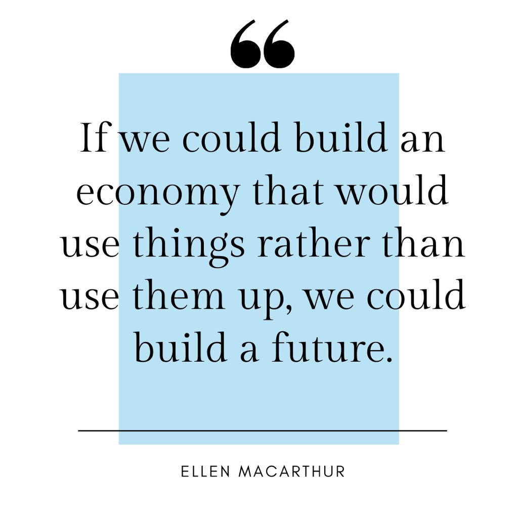 OysterPromo's tweet photo. Our quote of the day, courtesy of Dame @ellenmacarthur. The circular economy provides a chance to innovate and promote sustainability while reducing waste. What’s your favourite business operating with a circular model? #circulareconomy https://t.co/w29mjLvPzx