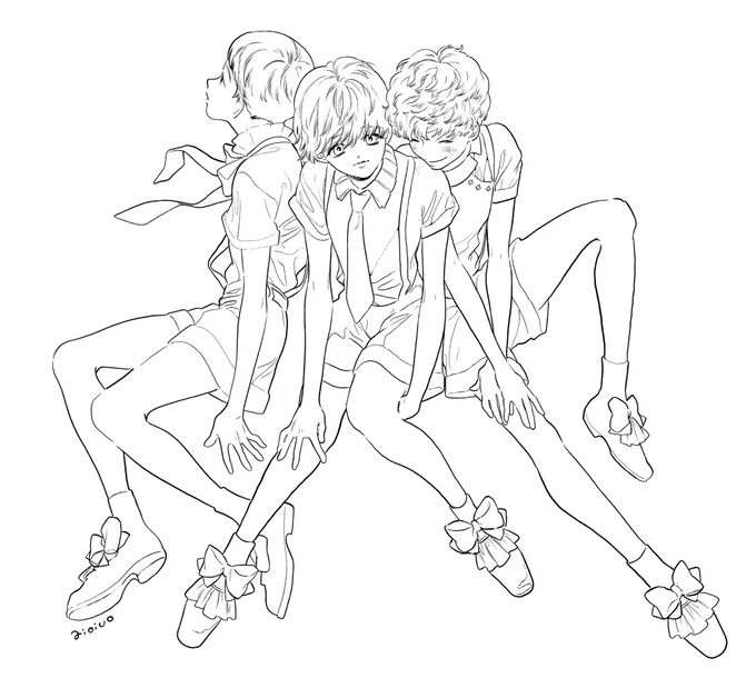 おはようございます。寒くなってきました。
おしくらまんじゅう気味の少年たち❗️ 