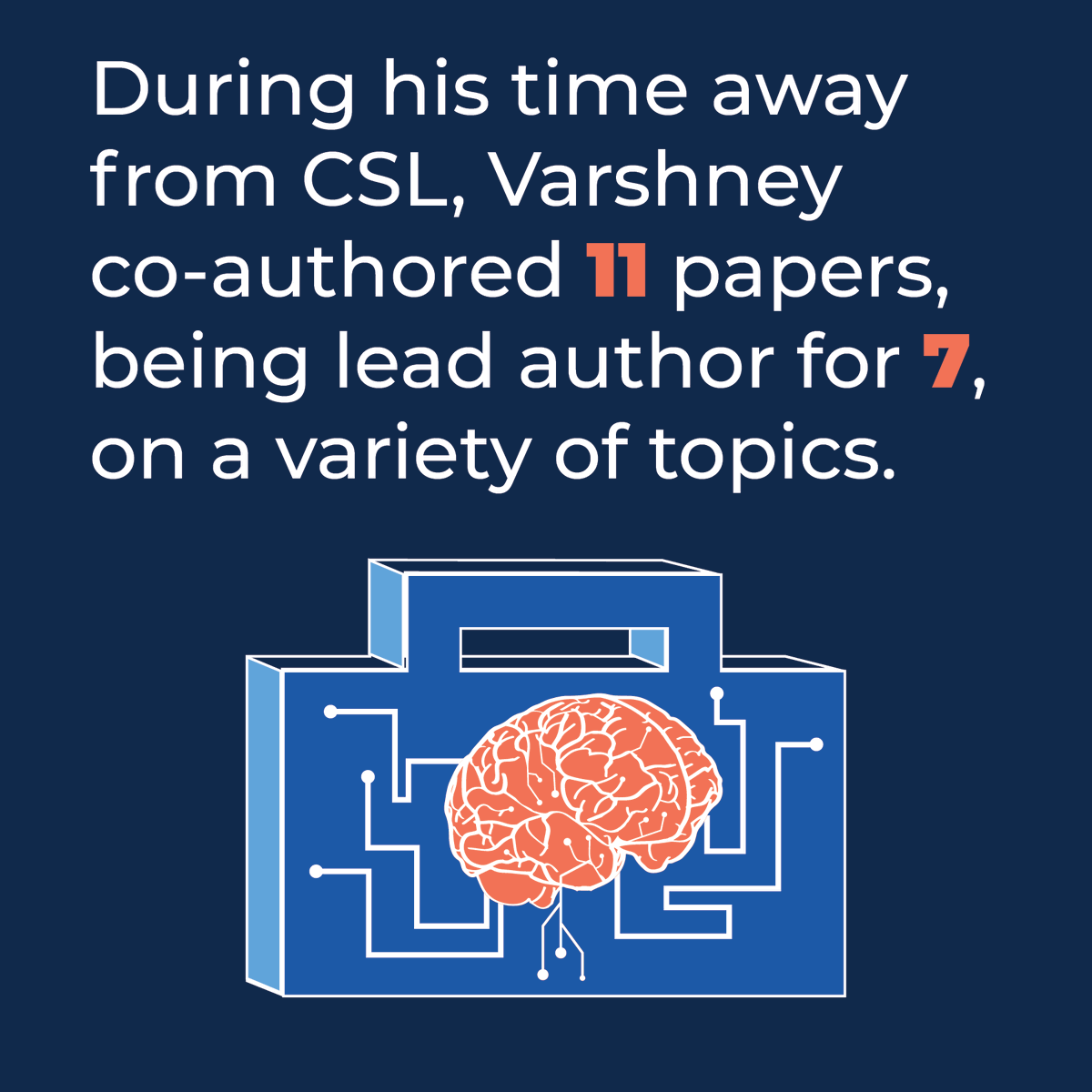 CSL_Illinois's tweet photo. Our Lav Varshney spent last school year in California conducting research on using AI for social good &amp; exploring the ethics of AI.

We talked with him about his experiences, &amp; while he accomplished a lot during his year away, we're glad to have him back! https://t.co/5Td1g03lcI https://t.co/cRtQJU7UOv