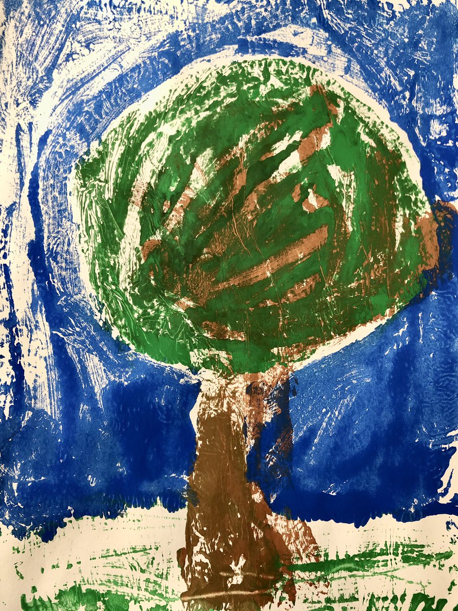 LockmanART's tweet photo. @PetroskyPirates fourth graders monoprint trees! #AliefArtsMatter @aliefFineArts https://t.co/zduC2DhtRZ