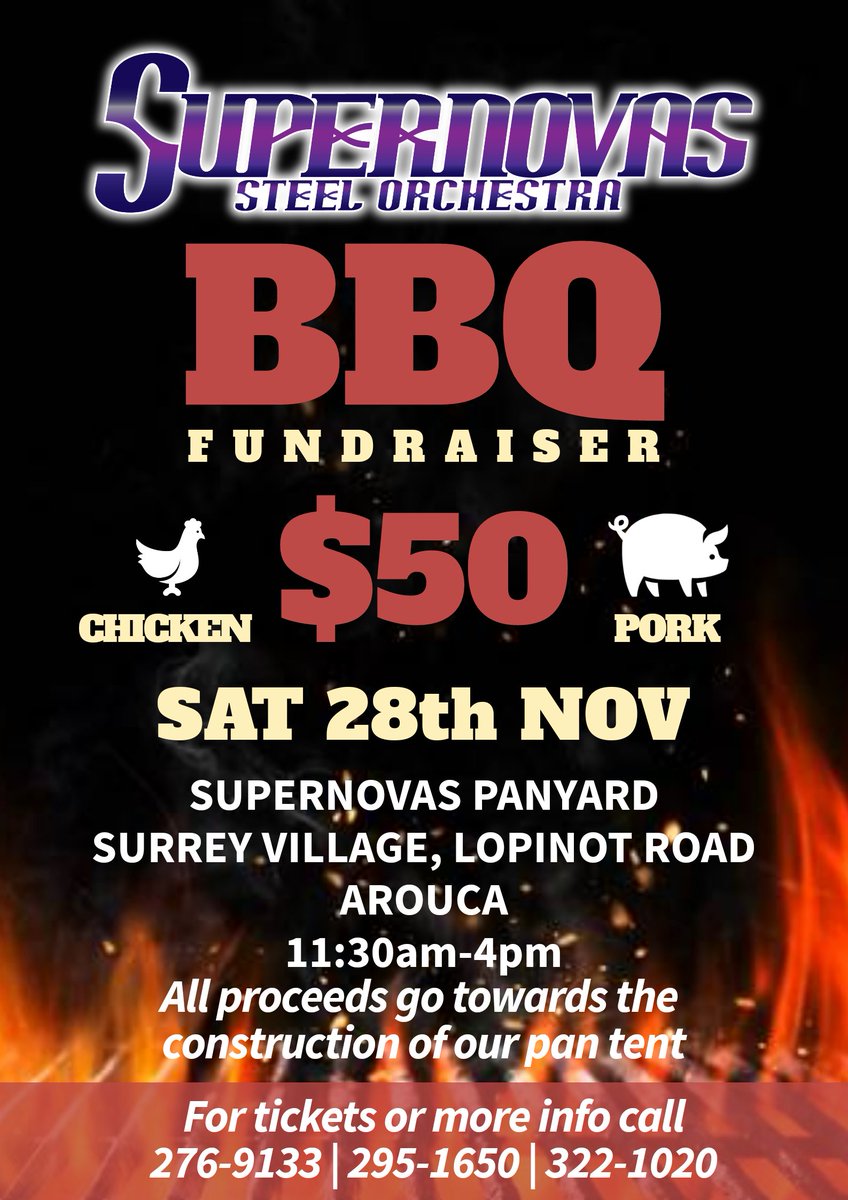 Support Supernovas Steel Orchestra on our latest fundraising venture!