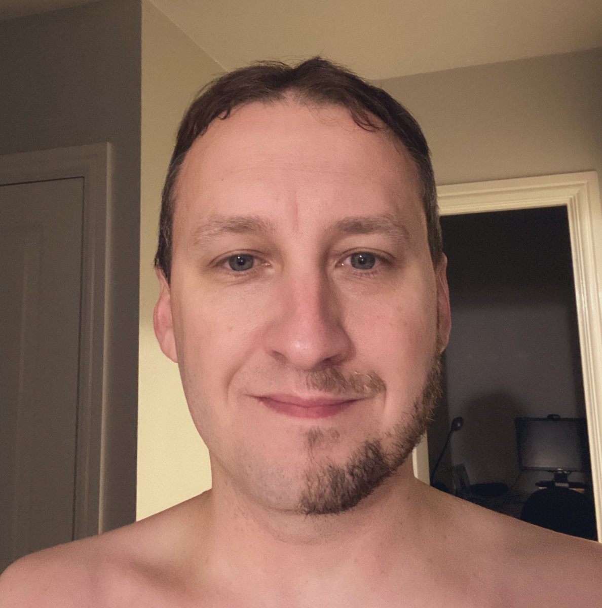 RSSS_PeteArnold's tweet photo. After 6 months of #lockdown bum fluff I have to shave it off for my star role in a #Covid_19 #PPE video being filmed tomorrow. I changed my mind half way through - is it too late? #Donning #Doffing #AGP #RPE #TypeIIR #FRSM #FFP2 #FFP3 #N95 #Nitrile #Goggles https://t.co/lJKSJwScyH