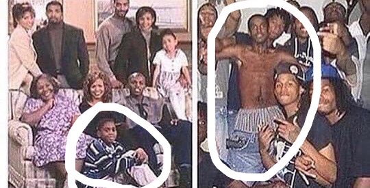 YDHendrix's tweet photo. Me At ThanksGiving With My Family 
Vs.
Me At Friends-Giving Wit FoeNem https://t.co/o9DtQ41jlW