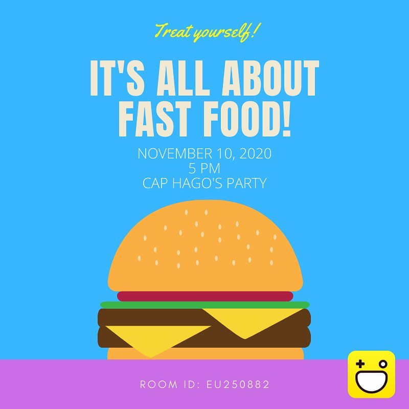 HAGO_app's tweet photo. It's Tuesday and on HAGO, that means it's Captain HAGO Party Time! Join our fun Draw and Guess Party - all Fast Food themed! 

ROOM ID: EU250882

Download HAGO and don't miss out on the fun!

#hago #hagoapp #hagousa #captainhago #partytime https://t.co/TgbVdYCRpR