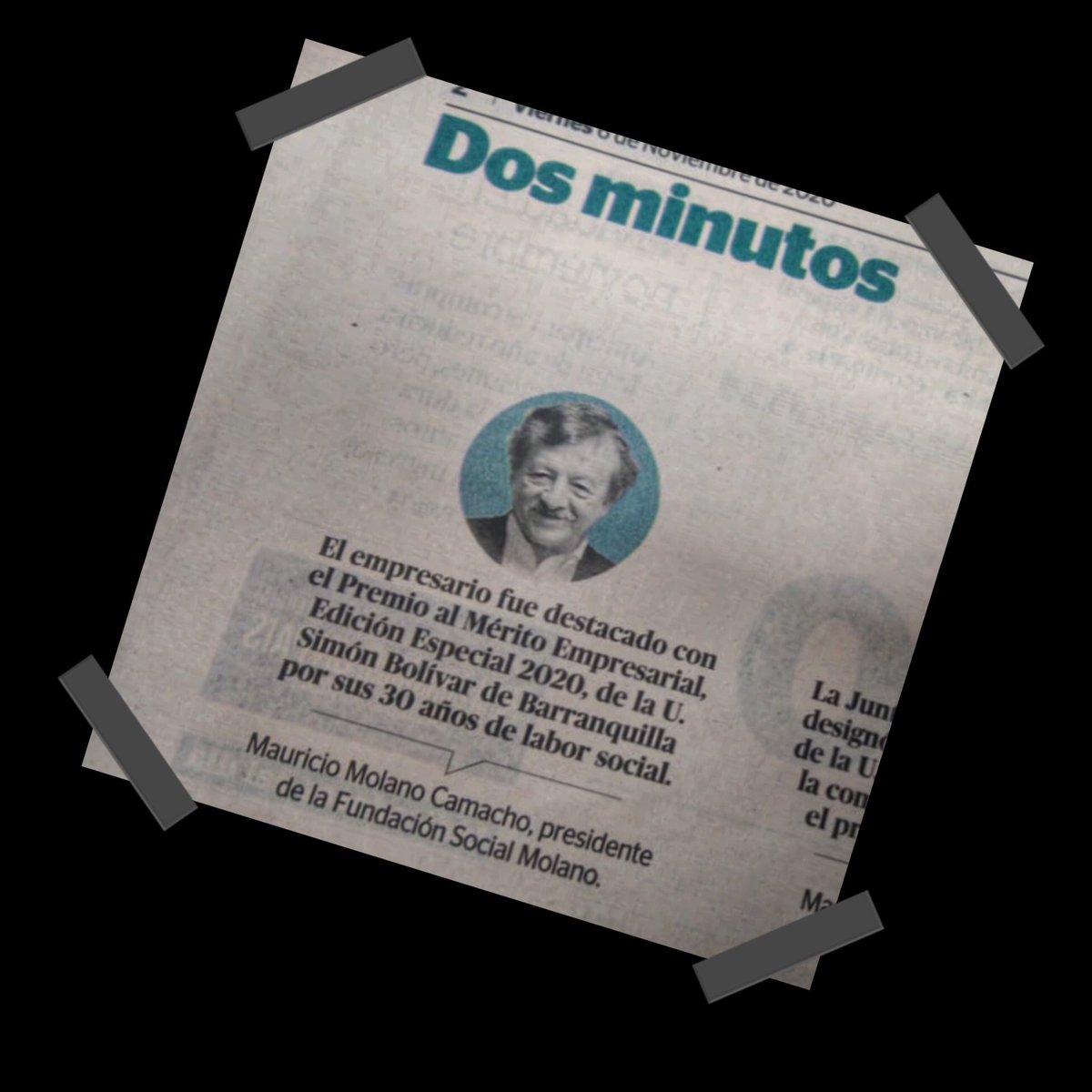 FSMfundacion's tweet photo. Nuestro presidente fundador será galardonado este próximo jueves 12 noviembre como Empresario Benemérito 2020. Estamos orgullosos de este reconocimiento. @Portafolioco @MeritoEmpTv https://t.co/Sju6E9jToQ
