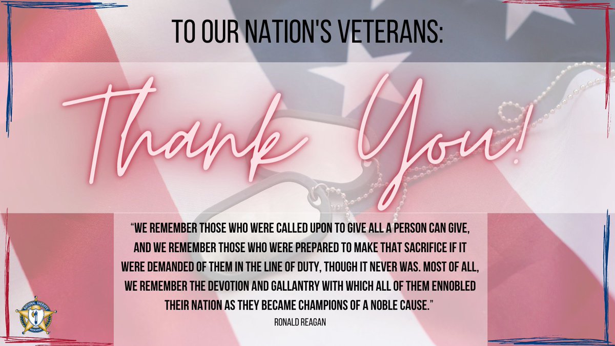Today and every day, we say a heartfelt THANK YOU to our nation's #veterans. An estimated 20% of law enforcement officers are veterans. #VeteransDay #VeteransDay2020
