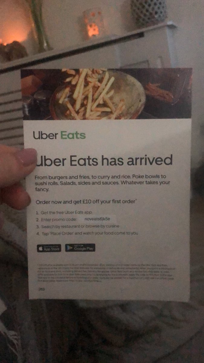 LauraxRose's tweet photo. @Uber_Support received this card through the post, however @ubereats_uk isn’t available in my local area? Postcode CW11. #wastedadvertising https://t.co/FZSMXQJruY