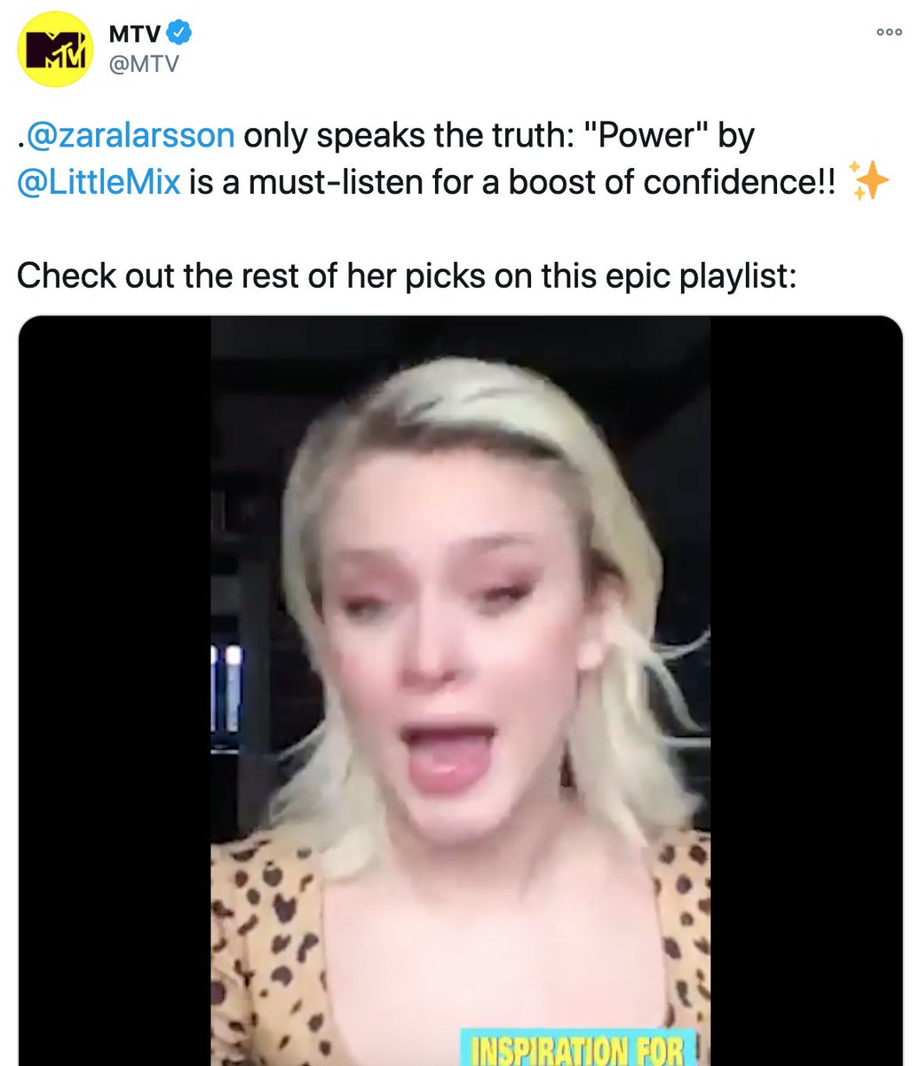 ZARA LARSSON has mentioned and spoke about the girls in a few interviews, talking about how empowering they are