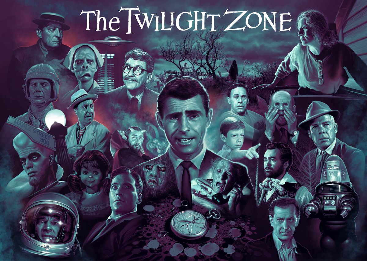 The Twilight Zone. Done for the horror magazine We Belong Dead. #TheTwilightZone #RodSerling #ClassicTV