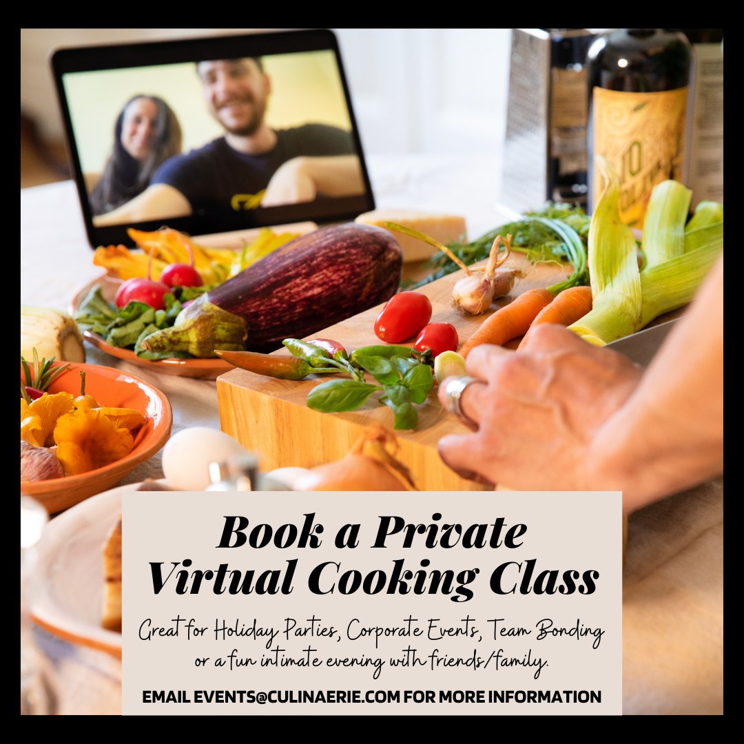 Email Events@CulinAerie.com for more information about booking a #CorporateVirtualCookingClass or a #VirtualCookingClass for Friends/Family. #culinaerie