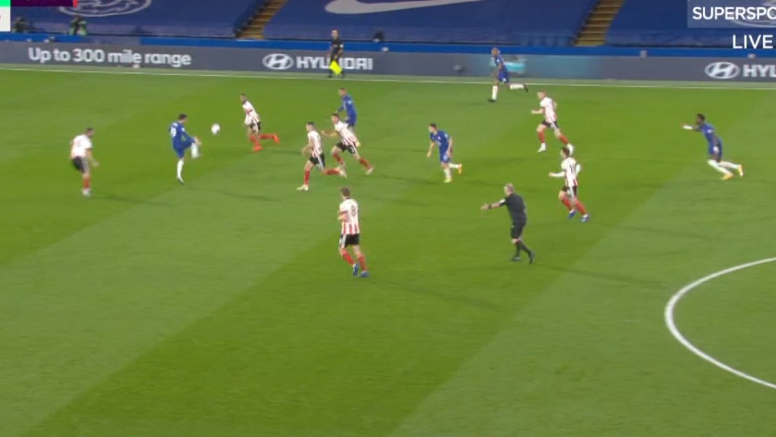 and we are in Sheffield's final third.