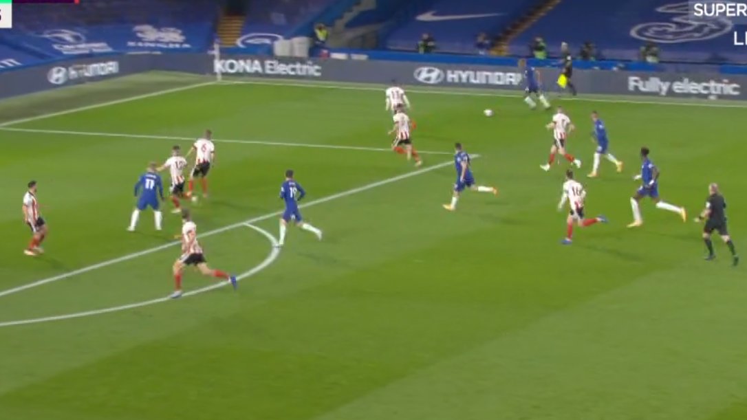 and we are in Sheffield's final third.