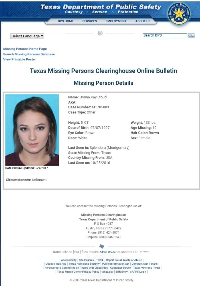 LostInTexas_'s tweet photo. #WheresDonnaKay #DonnaKayCloud #Missing #Oct2016 #Splendora #MontgomeryCounty #Texas #DonnaKay #4Yrs @MCTXSheriff @lt_scottspencer @SheriffRandMCTX @oxygen @SieglerKelly @ColdJusticeTV @DiscoveryID @DatelineNBC @dateline_keith @DatelineAllison @NancyGrace @LeighEgan @LordanArts https://t.co/tWsAW3ptgi