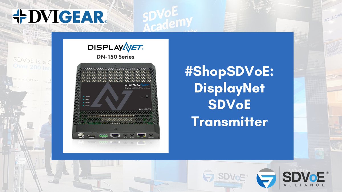 SDVoE's tweet photo. Hey, #AVtweeps! Make sure you follow #ShopSDVoE to see all the products #SDVoE has to offer. We also have a member products catalog — a comprehensive database with powerful search, comparison and project-list tools powered by @AV_iQ.
Check it out here: https://t.co/qfwanZGsIc. https://t.co/aVFvz3kUDp