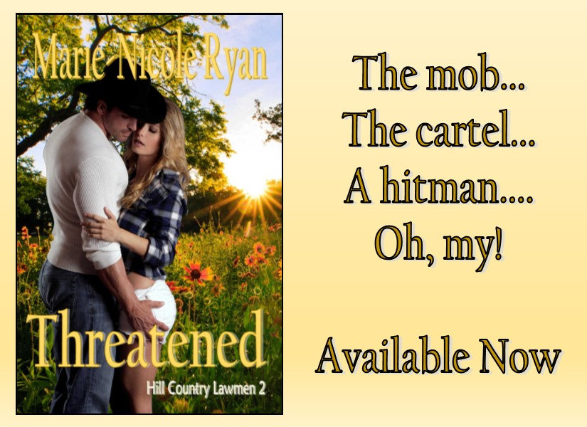 MarieNicoleRyan's tweet photo. With danger lurking around every corner, how can a blonde have any fun? THREATENED, bk2 #iTunes #AvailableNow #TexasRanger #SmallTownRomance #BookBoost #IndieBooksBeSeen #IARTG https://t.co/GT6N9uv1FO https://t.co/szzB7wW4w9
