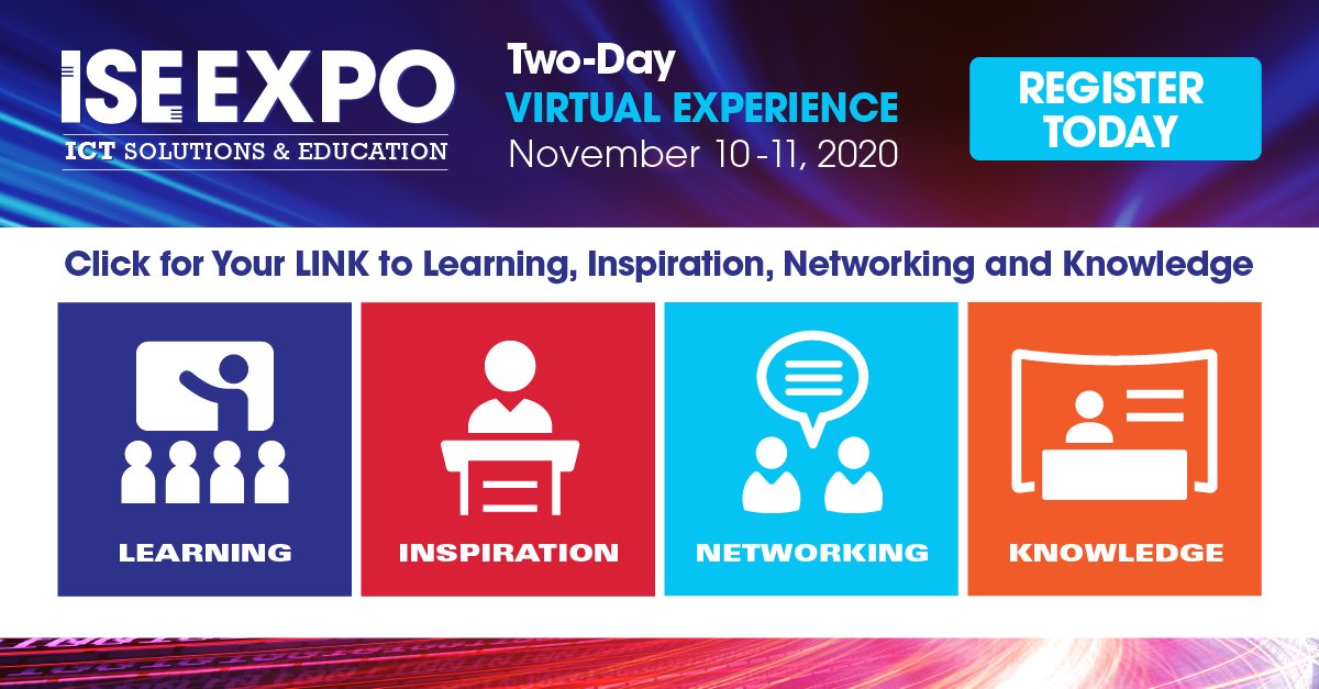 ISE_Magazine's tweet photo. The right LINKs matter. ISE EXPO 2020 Virtual thanks you for attending an exciting day of executive keynotes, educational sessions and technologies that solve REAL problems. Join us for Day 2 tomorrow!
https://t.co/3iwjdVezXC
#ISEEXPO2020 #network #wireless #wireline #convergence https://t.co/3yddwxjNSR