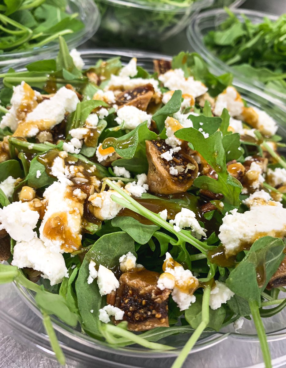 CafeSerano's tweet photo. NEW🚨🚨🚨Our Serano salad is another family favourite!!! #arugula #figs #pecans #manouri #cheese with our #homemade #balsamic #vinegrette #salad #cafe #torontocafe https://t.co/EU2XJTOFdL