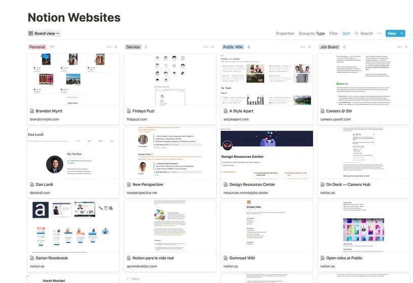 that's why a lot of  @NotionHQ websites have emerged in the past few months, here's a list of our favorites:  https://optemization.com/notion-websites&nbsp;- portfolio 17- wiki 8- product: 7- company: 6- job boards: 6- blogs: 4- services: 3- community: 2