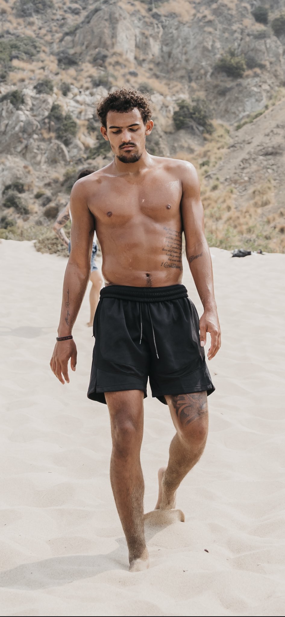 Trae Young Shirtless  Profile  Body Stats