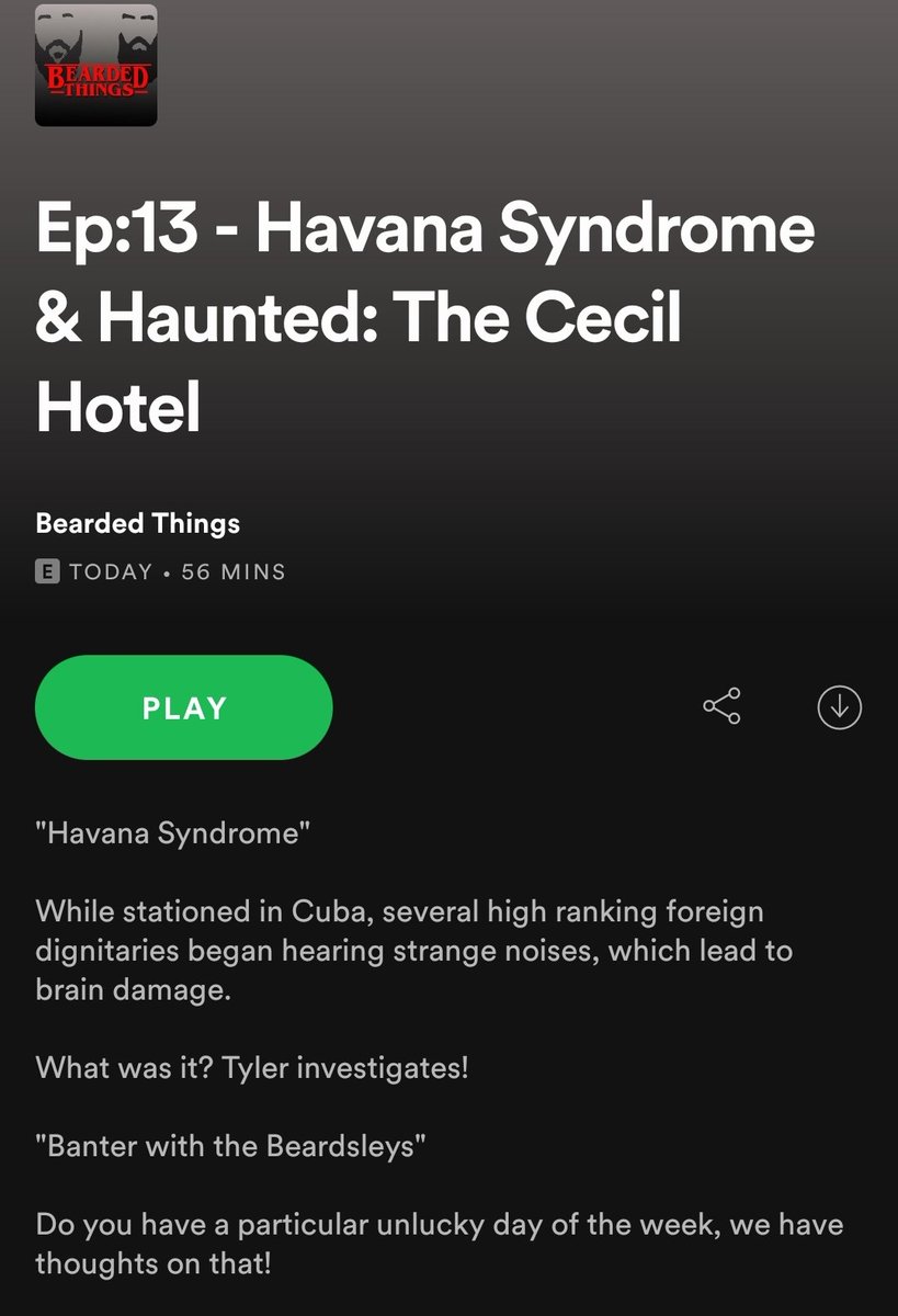 beardedthings's tweet photo. Our newest episode is up! Streaming wherever you pod!

#podcast #podcasts #truecrime #beardedthings #paranormal #paranormalpodcast #spooky #scary #scarystories #ghoststories #PodernFamily #HorrorFamily #HorrorCommunity #PodcastRecommendations #cuba #havana #nanana #losangeles https://t.co/7xCsfViOaJ