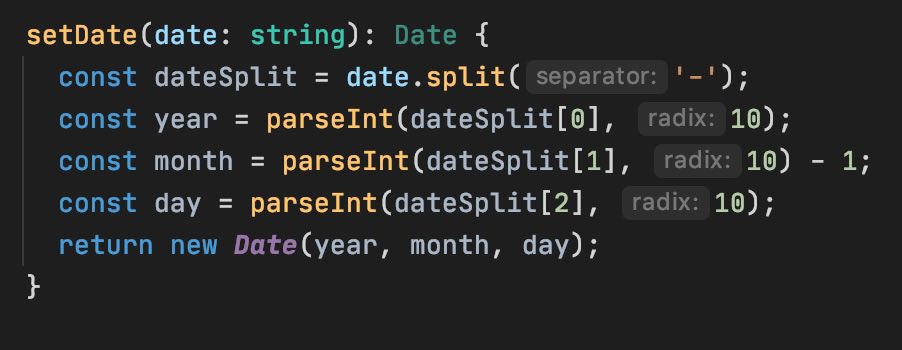 StackShifter's tweet photo. This block of @typescript is tech debt that taught me a valuable lesson about managing dates and time across time zones. You live and learn! Keep coding! #Angular #WebDev https://t.co/EzP16NgBBr