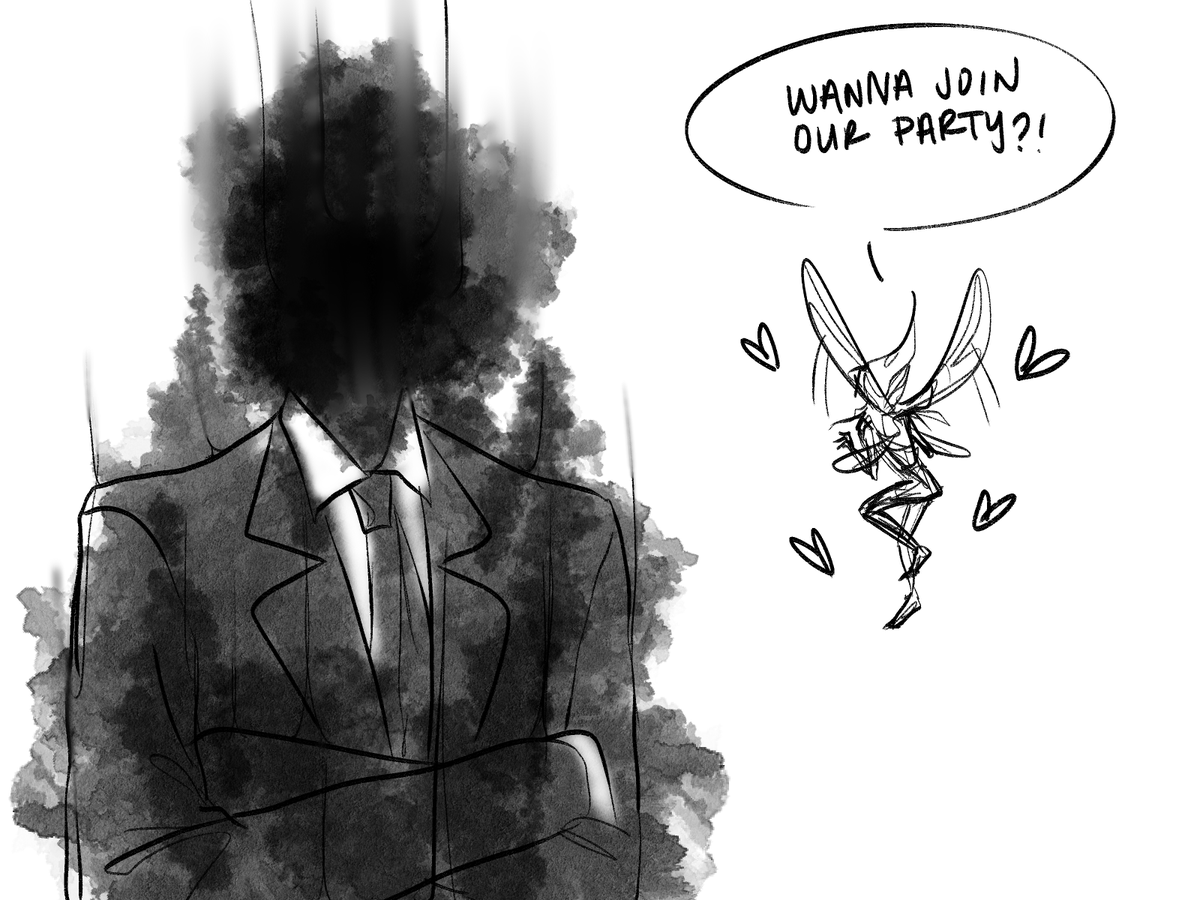 some of u were asking for the doodles from the dnd stream so here they are!!