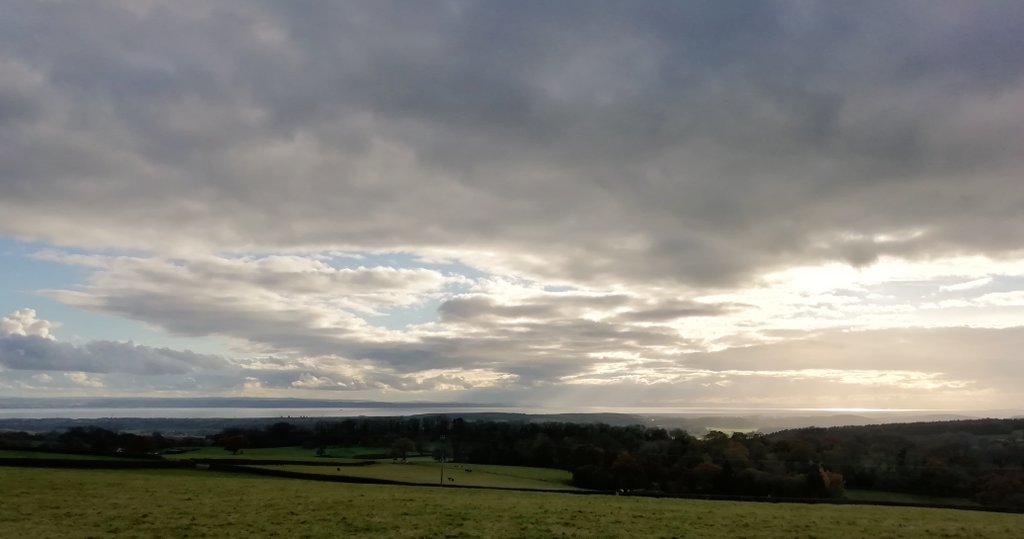 Took ten minutes out of my day this afternoon to walk up and meet Sam from the bus, just because - and if there's a more beautiful view from a bus stop anywhere in the world then I'd like to see it. #lovemonmouthshire