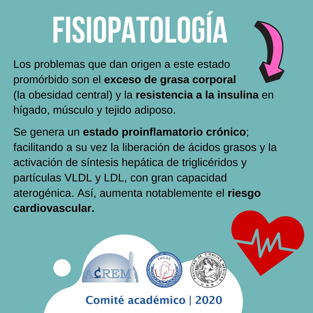 acresrosario's tweet photo. El Sindrome Metabólico es un conjunto de alteraciones metabólicas que incrementan el riesgo de desarrollar enfermedades cardiovasculares y diabetes mellitus tipo II.
🔬#ACREM #SindromeMetabolico https://t.co/jhYbZWtRhD