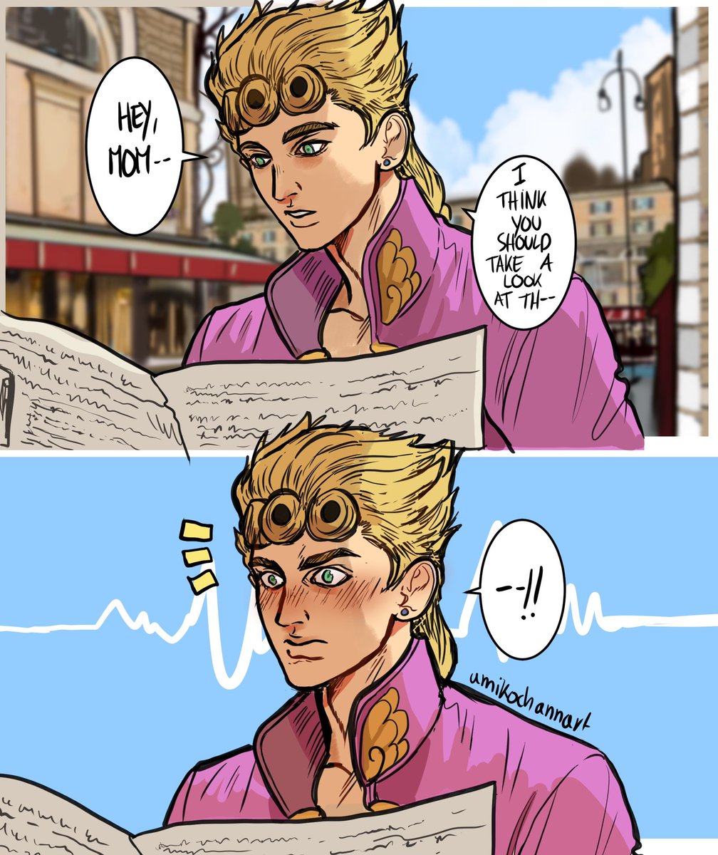 umikochannart's tweet photo. I love my mom 🤧 #JoJosBizarreAdventure https://t.co/WdRJTEMnYC