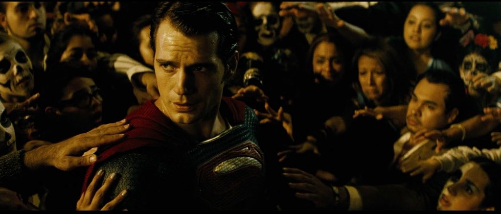 You don’t need Superman to look at the camera and say “Please stop doing this. I’m not a god, I just want to help..” when his expressions, his movements, the framing and the music can tell you that. Films are VISUAL works. Their storytelling IS in their style.