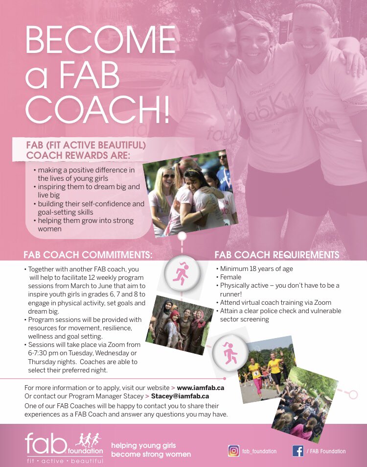 sarahjwildeman's tweet photo. One of my favourite parts of living in Hamilton has been volunteering with FAB - an org that empowers young girls through fitness, goal setting &amp; mentoring :) 

if you’re interested in getting involved, they are currently hiring coaches. feel free to DM me with Qs! https://t.co/M2Mik7IRjN